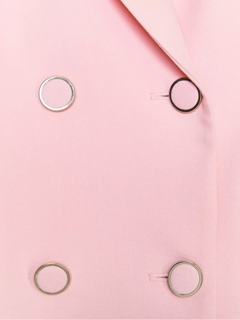 NWT. Zara Pink Viscose Blend Double Breasted Jacket/Blazer. Size M. - Picture 7 of 11